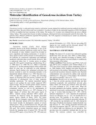 Molecular Identification of Ganoderma lucidum ... - Fspublishers.org