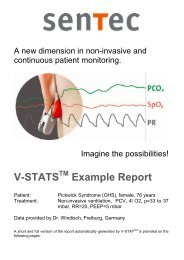 V-STATS TM Example Report - SenTec AG