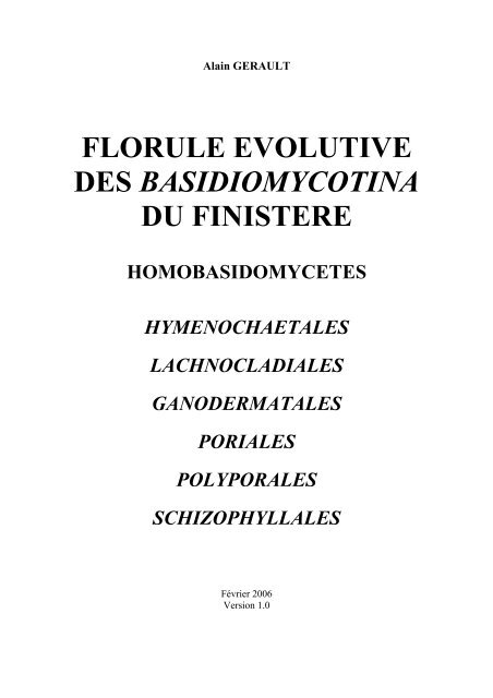 Famille des GANODERMATACEAE (Donk) - Projet Aulnaies