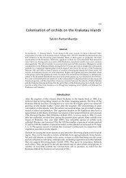 Colonisation of orchids on the Krakatau Islands - Royal Botanic ...