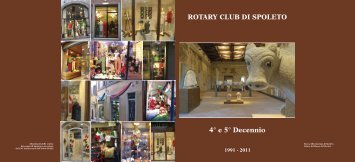 ROTARY CLUB DI SPOLETO 4° e 5° Decennio