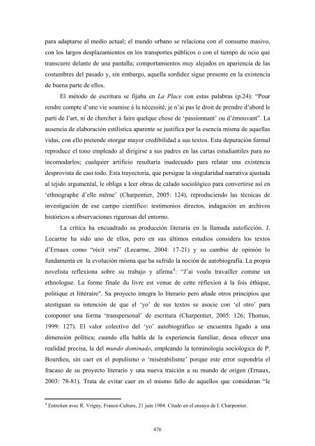 texto y sociedad en las letras francesas y francófonas