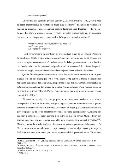 texto y sociedad en las letras francesas y francófonas