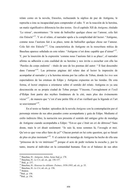 texto y sociedad en las letras francesas y francófonas