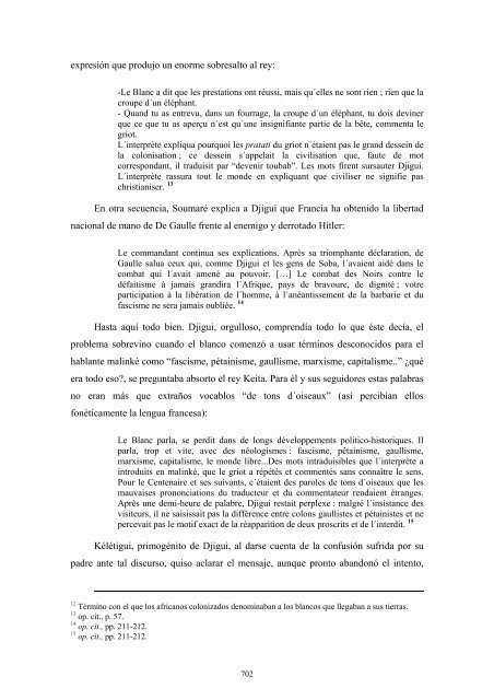 texto y sociedad en las letras francesas y francófonas