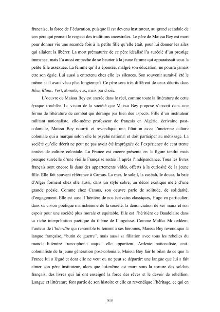 texto y sociedad en las letras francesas y francófonas