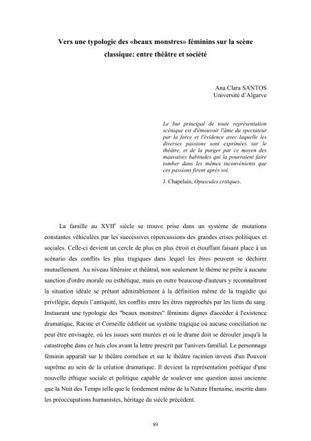 texto y sociedad en las letras francesas y francófonas