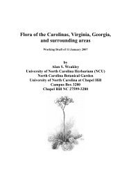 Flora of the Carolinas, Virginia, Georgia - UNC Herbarium ...