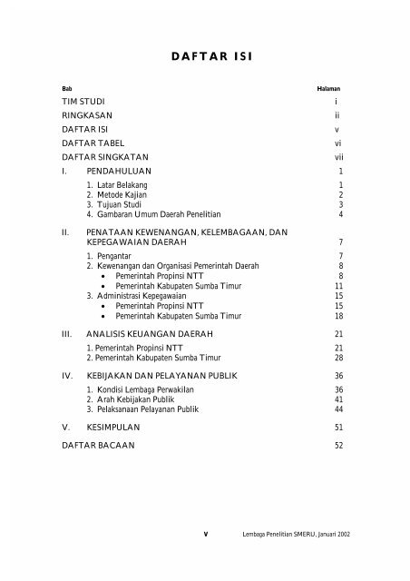 Pelaksanaan Desentralisasi dan Otonomi Daerah