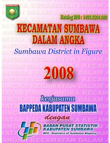 kecamatan sumbawa dalam angka sumbawa district in figures 2008