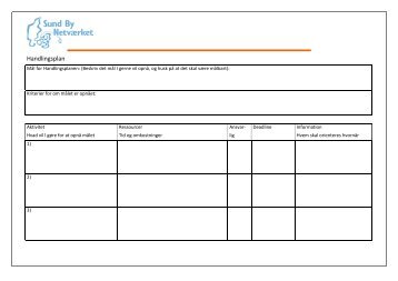 Skabelon til handlingsplan