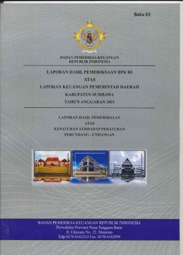 lhp kepatuhan sumbawa 2011 - Pemerintah Kabupaten Sumbawa