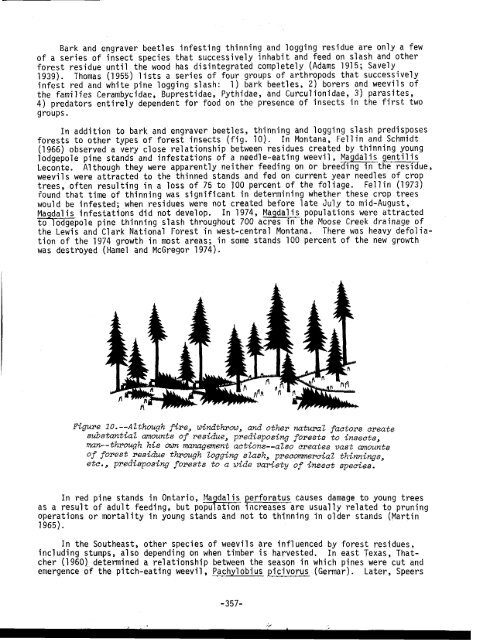 ENVIRONMENTAL CONSEQUENCES in rocky mountain coniferous ...