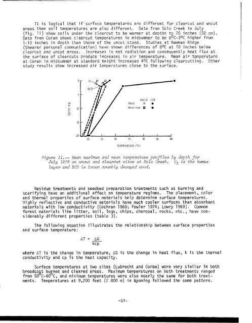 ENVIRONMENTAL CONSEQUENCES in rocky mountain coniferous ...