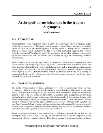 Arthropod-borne infections in the tropics: A synopsis