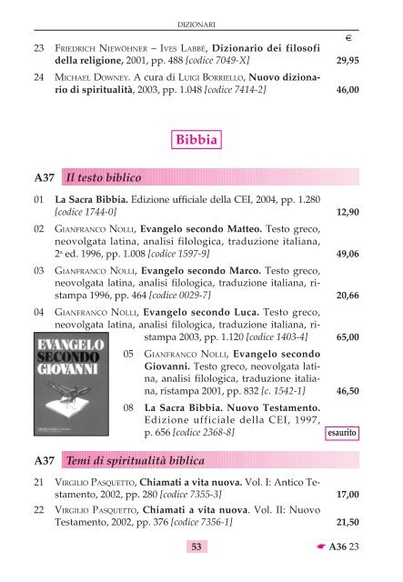 catalogo generale 2006 libreria editrice vaticana - La Santa Sede