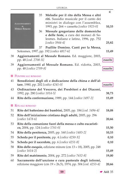 catalogo generale 2006 libreria editrice vaticana - La Santa Sede