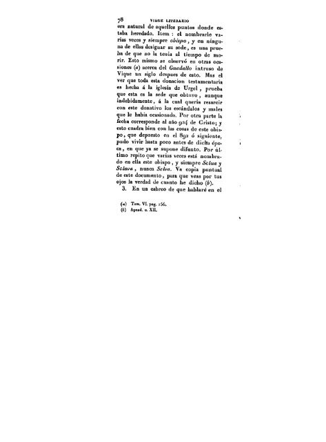 Viage literario a las iglesias de España. 1821. - Vall de Pi