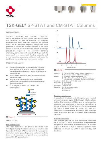 TSK-GEL SP-STAT and CM-STAT Columns - Tosoh Bioscience GmbH