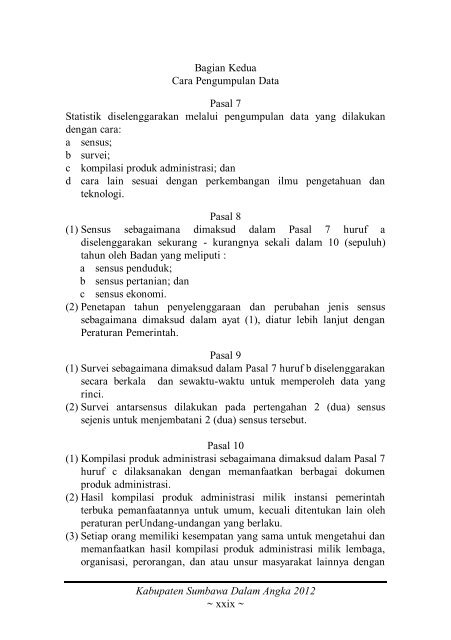 Sumbawa Dalam Angka 2012 final