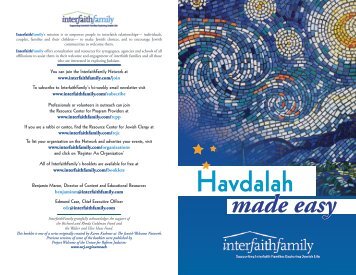 Havdalah - InterfaithFamily