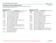 Lake Washington School District Bus Routes for Redmond Middle ...