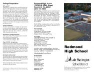 Redmond High School Profile - Lake Washington School District