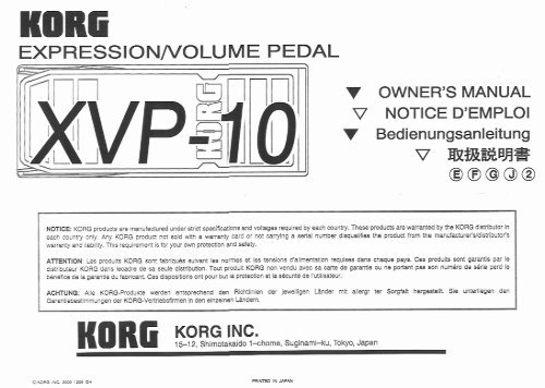 XVP-10.pdf - Korg