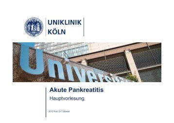 Akute Pankreatitis - UK-Online