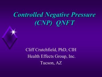 Controlled Negative Pressure (CNP) QNFT