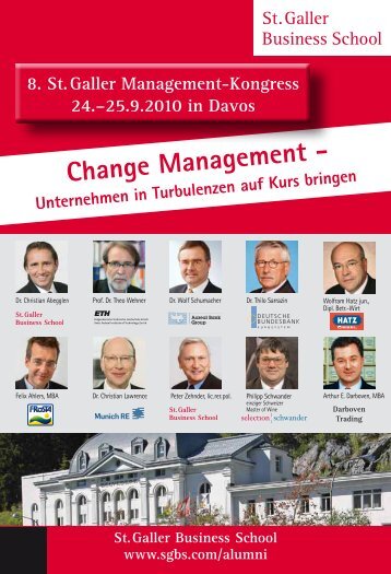 Change Management - Unternehmen in ... - St. Galler Business School