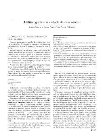 Pletismografia – resistência das vias aéreas - Jornal Brasileiro de ...