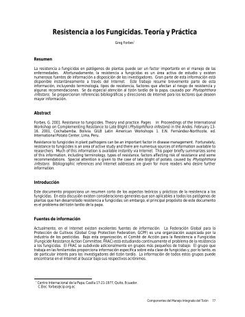 Resistencia a los fungicidas: teoría y práctica