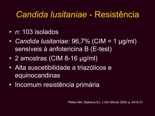 Infecções Fúngicas Invasivas: Resistência - AB Eventos