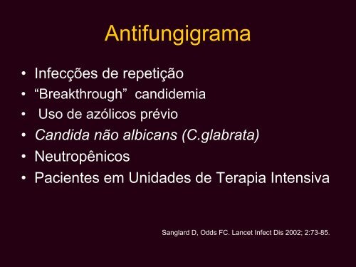 Infecções Fúngicas Invasivas: Resistência - AB Eventos