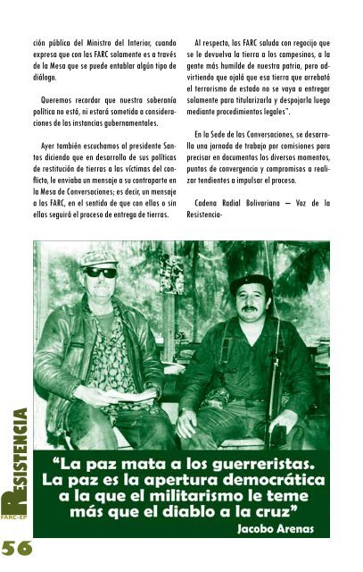 RESISTENCIA - FARC-EP Bloques Iván Ríos y Martín Caballero
