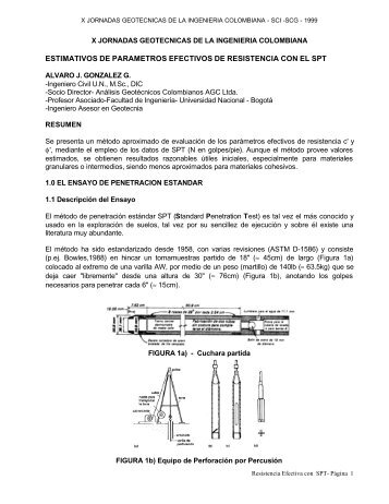 estimativos de parametros efectivos de resistencia con el spt