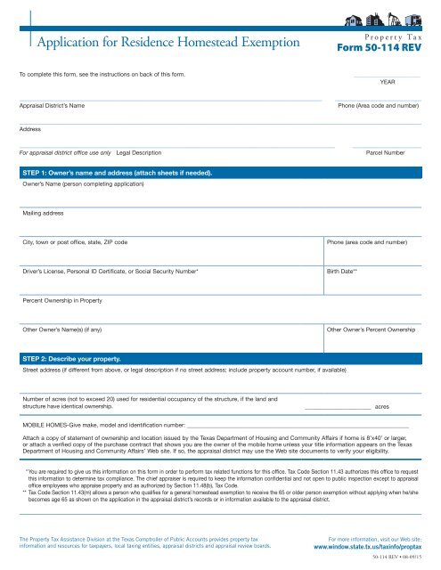 application-for-residence-homestead-exemption