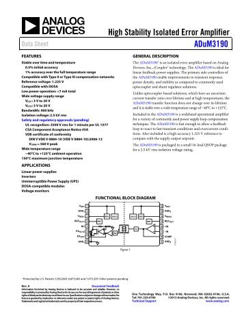 ADuM3190 (Rev. 0) - Analog Devices