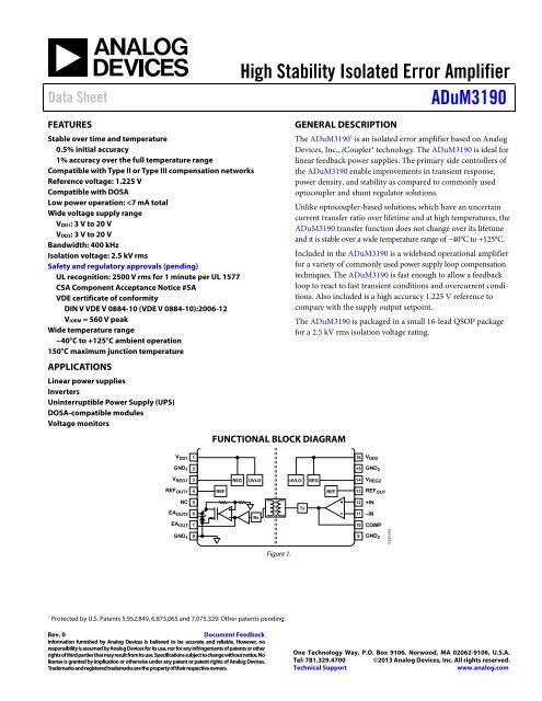 ADuM3190 (Rev. 0) - Analog Devices