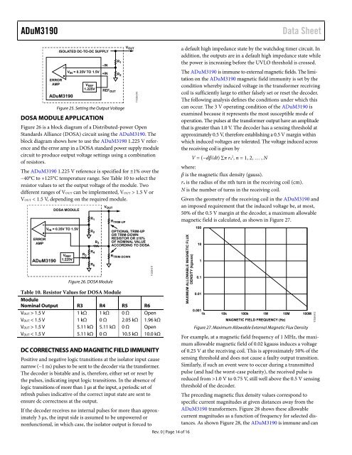 ADuM3190 (Rev. 0) - Analog Devices