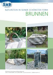 BRUNNEN - SHB Steinbruch + Hartschotterwerk Blausee – Mitholz AG