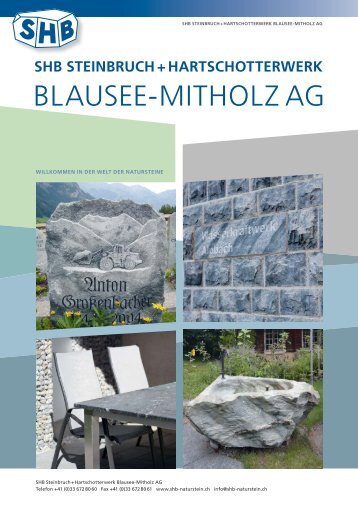 SHB Steinbruch + Hartschotterwerk Blausee – Mitholz AG