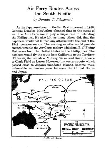 Air Ferry Routes Across the South Pacific - World Air Ops