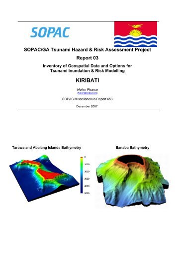 Kiribati: Review of Data available for Tsunami Inundation Modelling