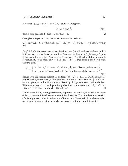 Chapter 7 Infinite product spaces