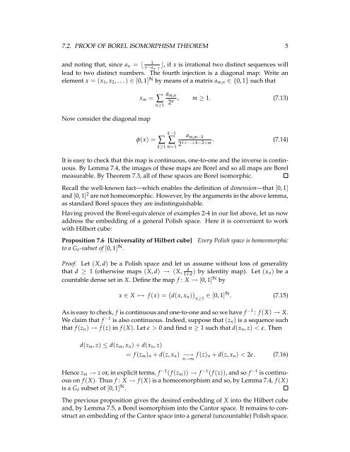 Chapter 7 Infinite product spaces