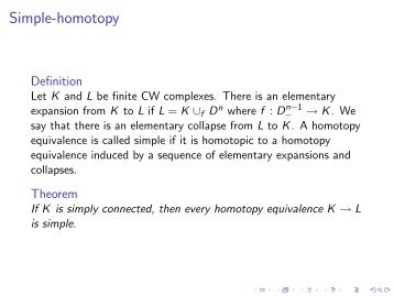Simple-homotopy