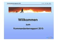 Alarmierungen der Feuerwehren durch BMA (2009 total 350, 2010 bis