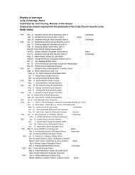 Register of marriages Coila, Cambridge, Salem Celebrated by John ...